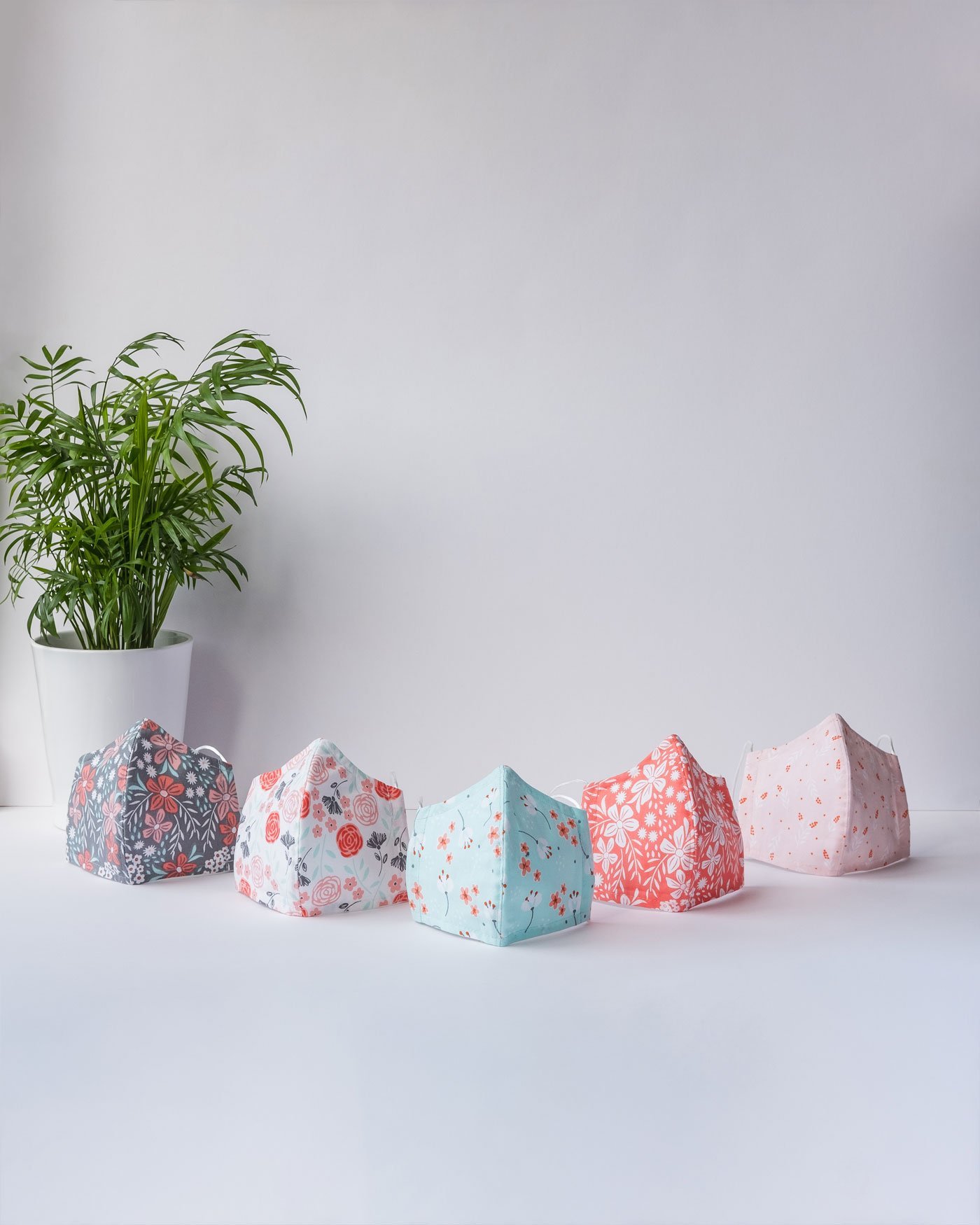 Hana Japanese floral face covering handmade by ohashii