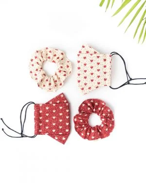 Mini Hearts 3D Face Mask ohashii 4