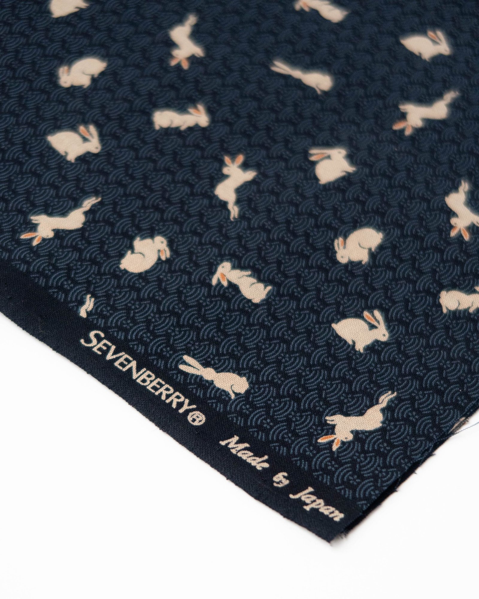 usagi indigo rabbit Japan fabric handmade by ohashii