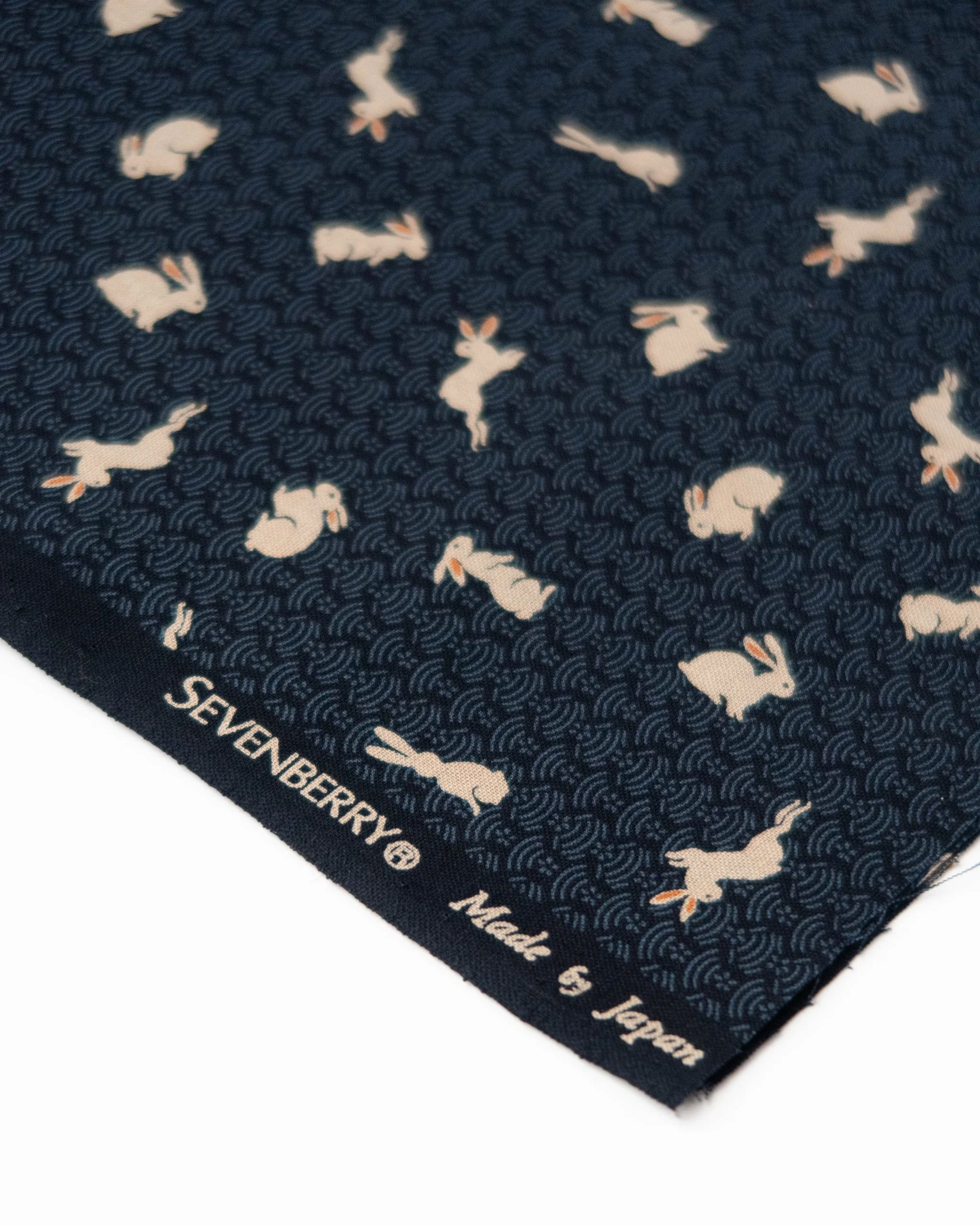 usagi indigo rabbit Japan fabric handmade by ohashii