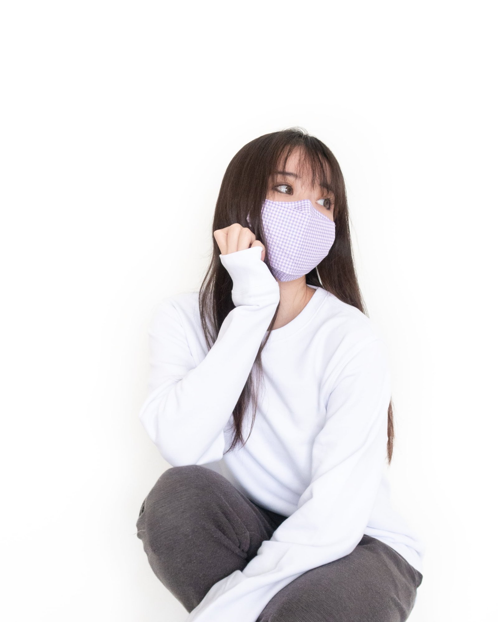 3D-Gingham-Purple-face-mask-ohashii-Sarah-2
