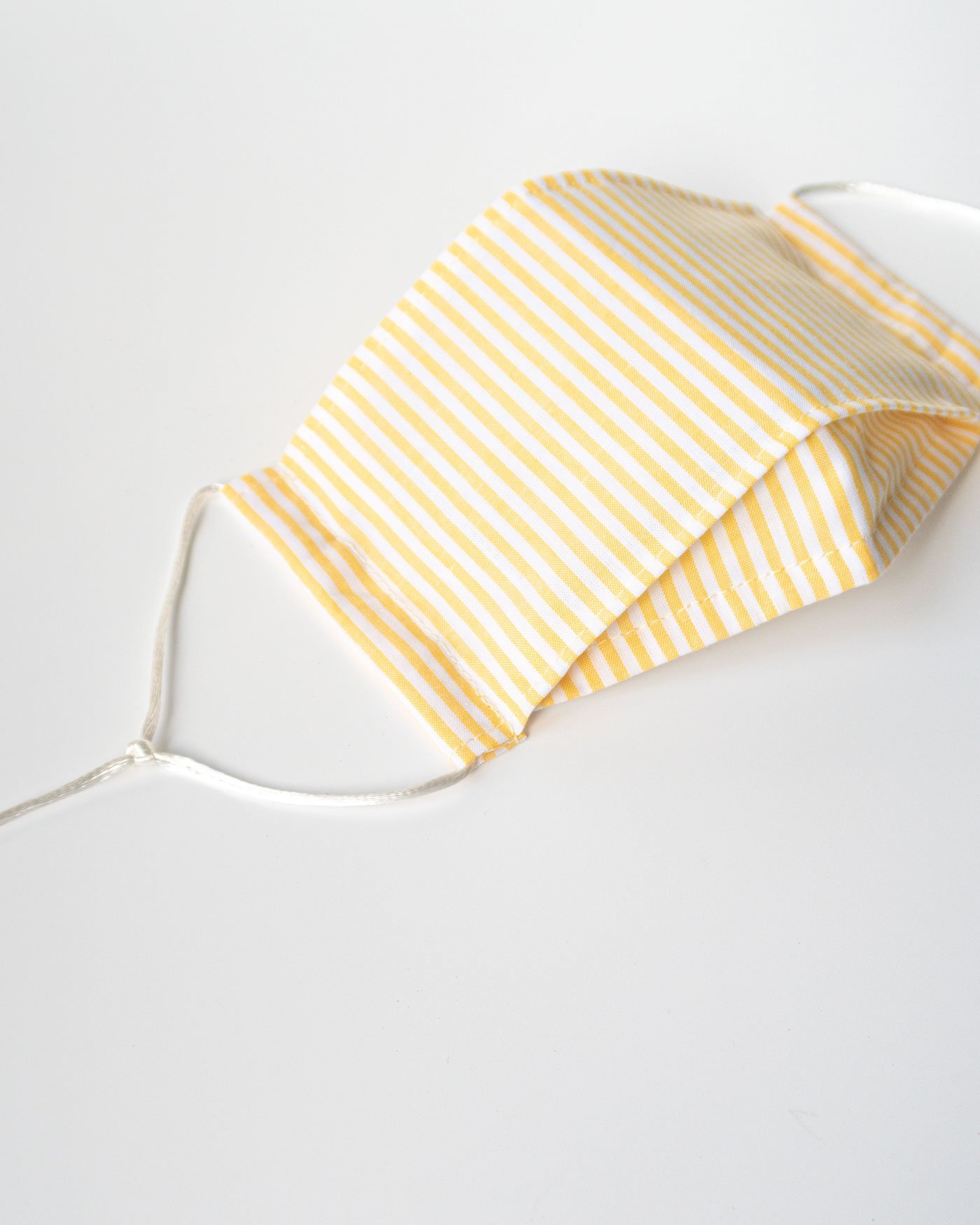 3D-Pastel-Yellow-Stripes-Face-Mask-ohashii-Ear-Loop