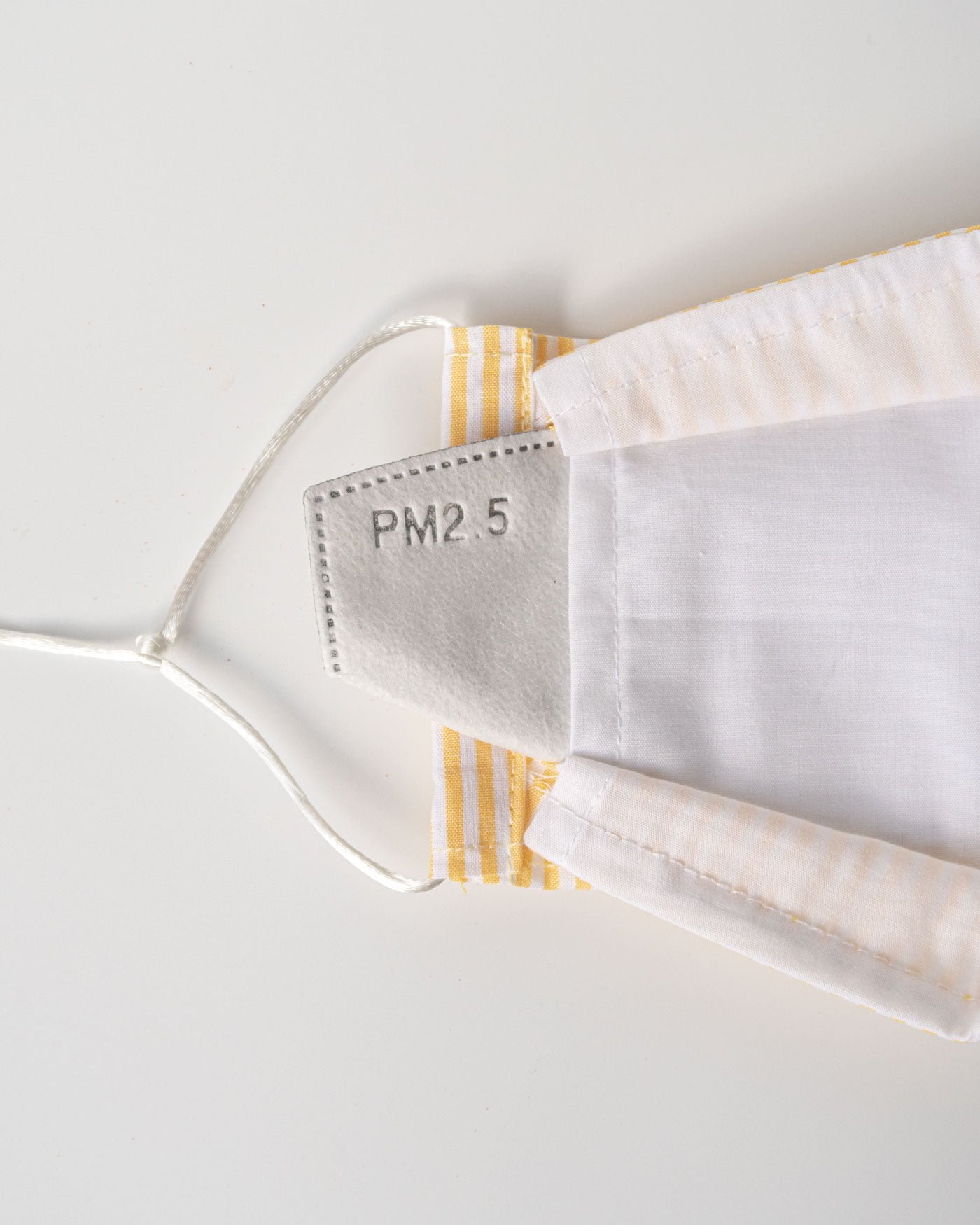 3D-Pastel-Yellow-Stripes-Face-Mask-ohashii-filter-pocket