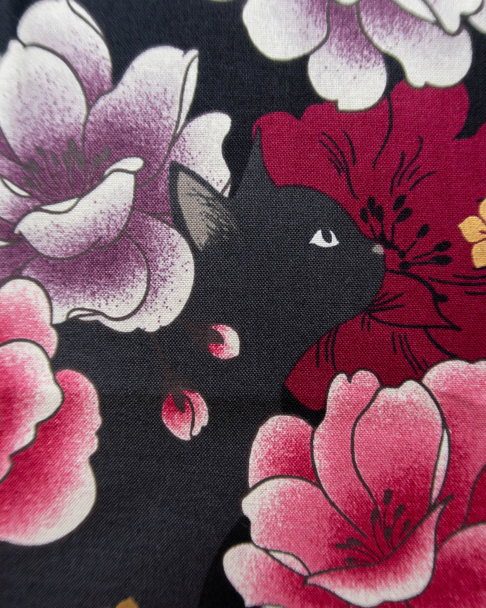 3D luna fabric black cat 3 ohashii
