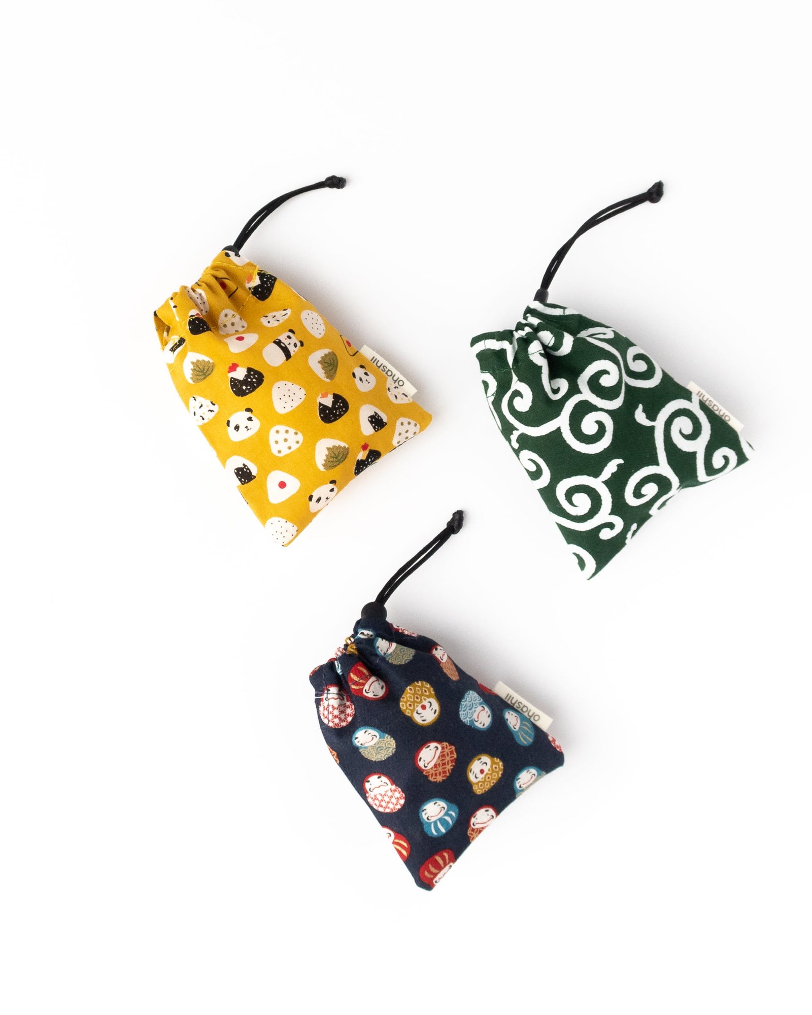 Mini Drawstring Pouch | Japanese Kawaii Bag Handmade - ohashii