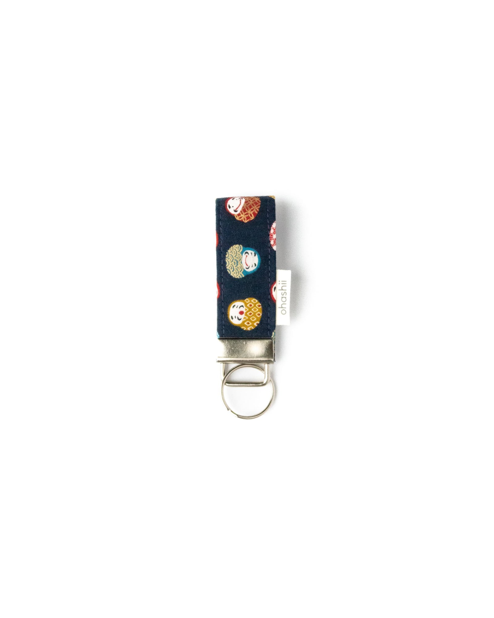 Mini-Key-Fob-Daruma-Navy-ohashii
