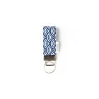 Mini-Key-Fob-Seigaiha-Navy-ohashii