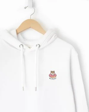 Shiba-white-hoodie-ohashii-shiba-doughnut-1