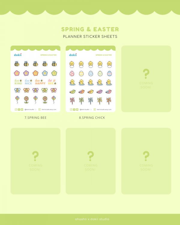 spring & easter sticker sheets dokii x ohashii (2)