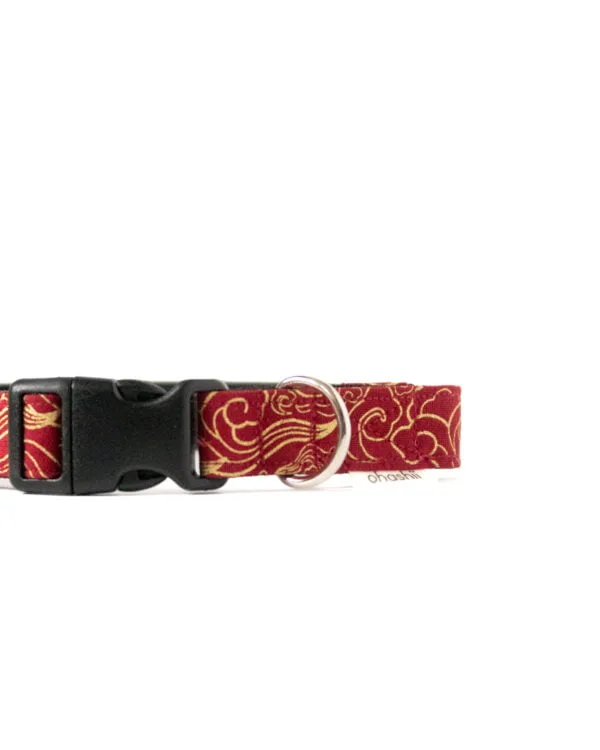 Dog-Collar-Kumo-Red-ohashii-2