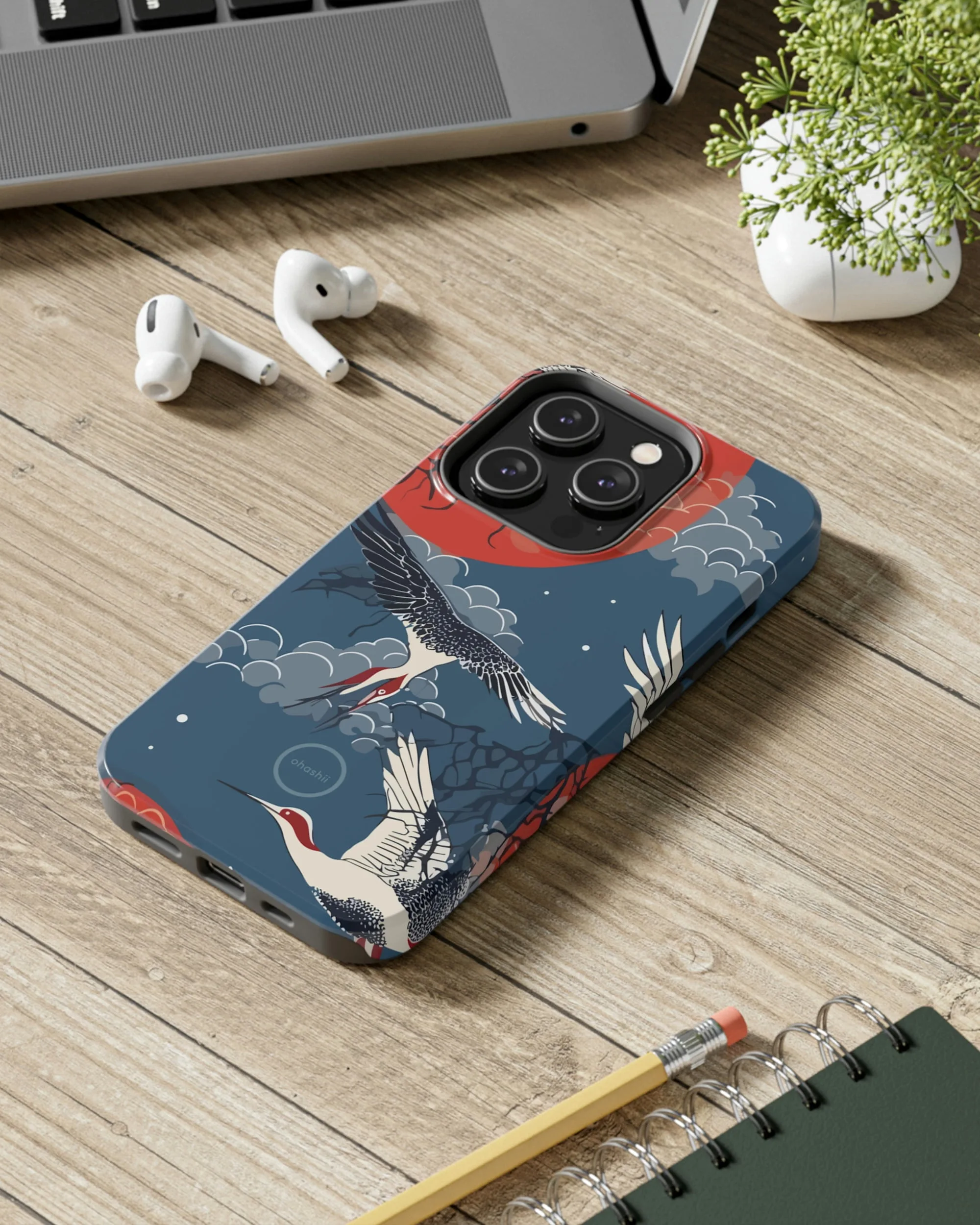Night Crane Japanese phone case ohashii 4