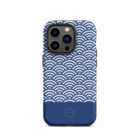 Seigaiha phone case blue mock up 2