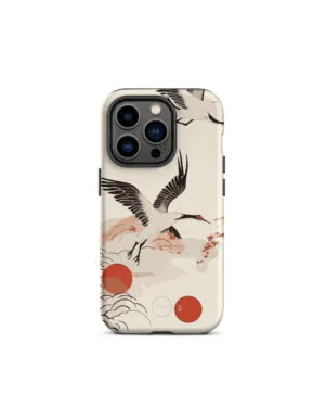 ohashii phone case WHITE CRANE 1