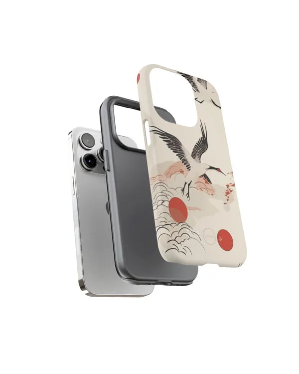 ohashii phone case WHITE CRANE 4