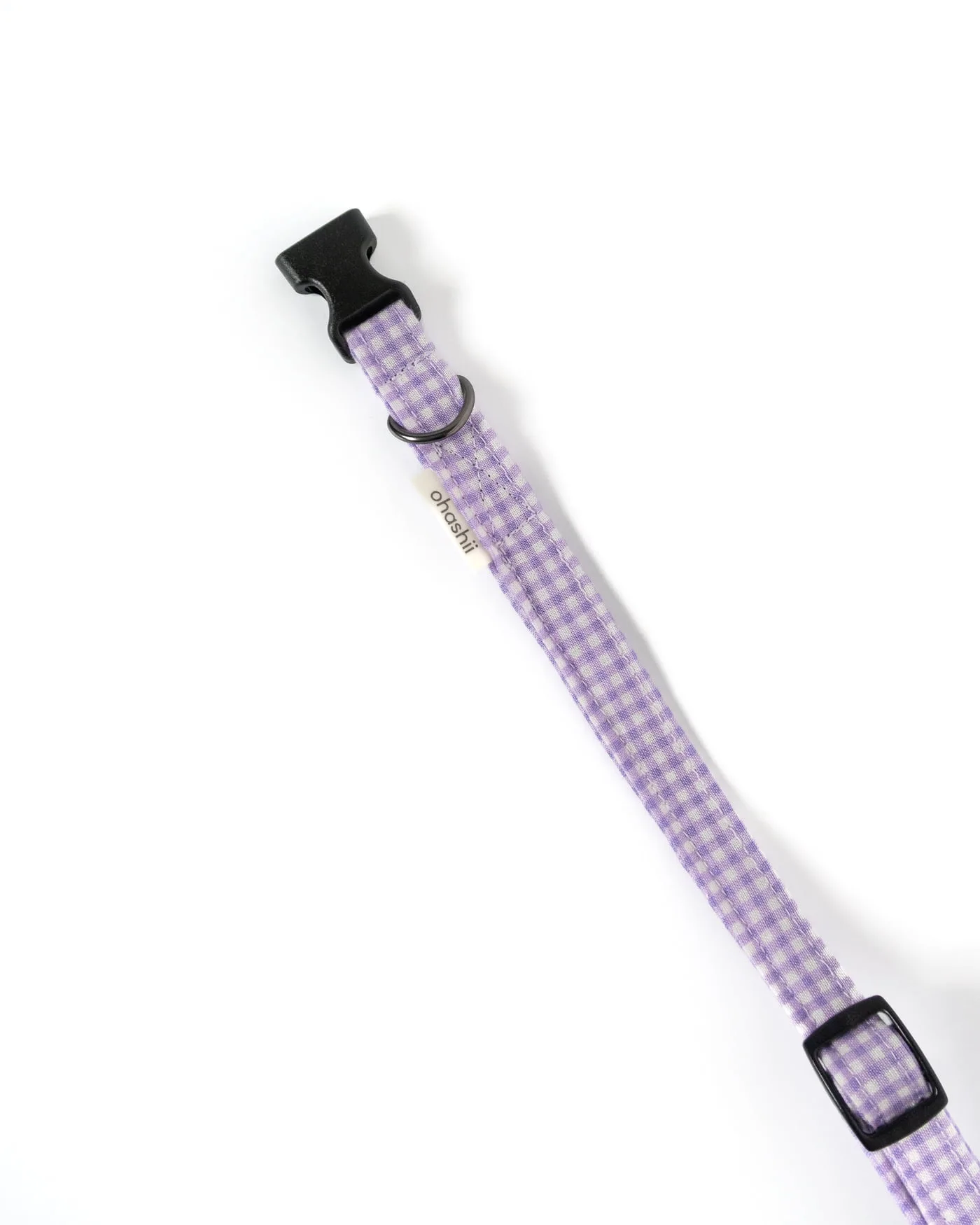 Dog-Collar-Gingham-Lilac-ohashii-2