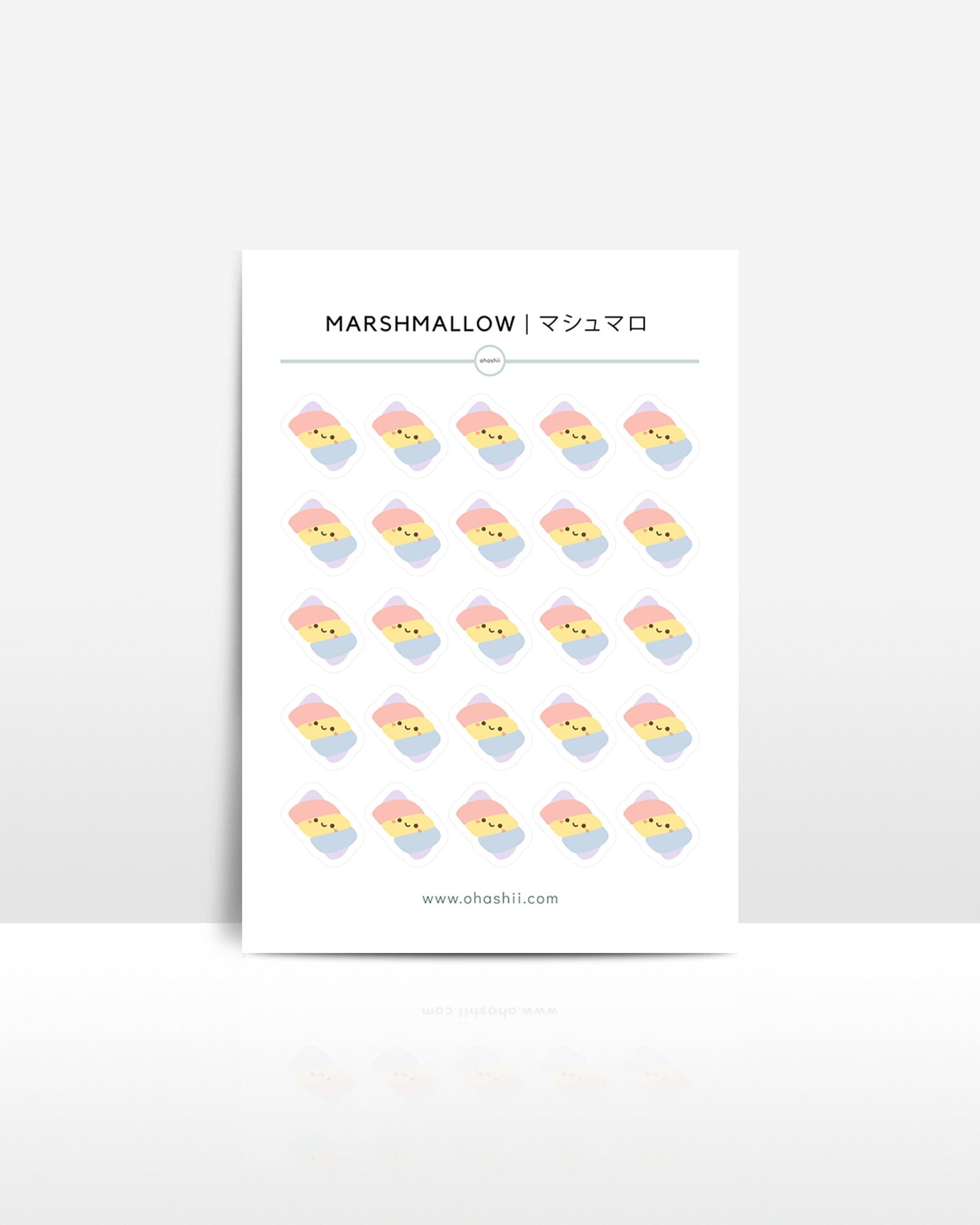 MARSHMALLOW 3 MU sticker sheet