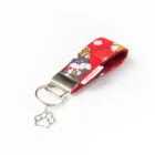 Mini-Key-Fob-Shiba-Red-Webbing-ohashii-2