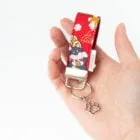 Mini-Key-Fob-Shiba-Red-Webbing-ohashii-4
