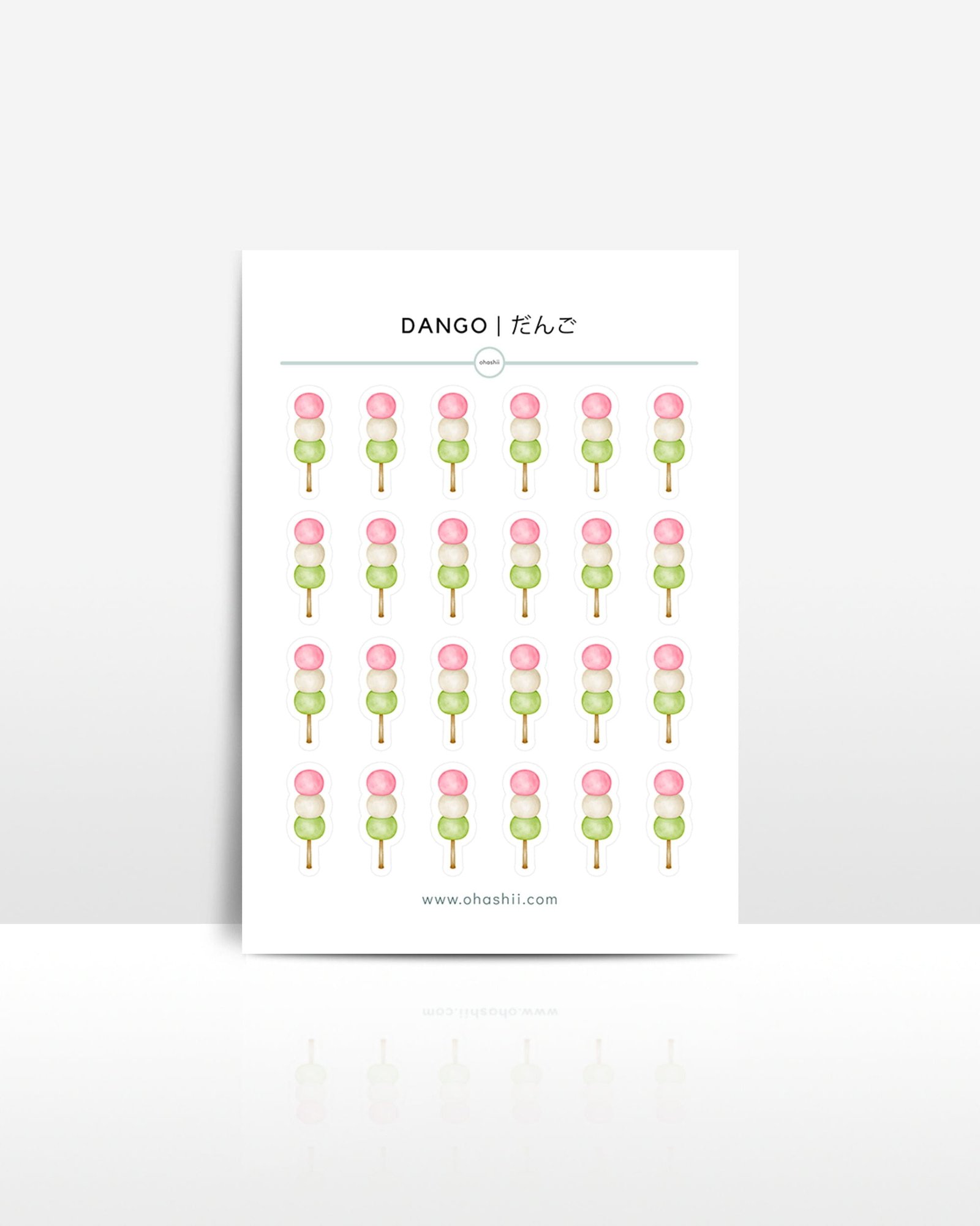 ohashii sticker sheet DANGO MU