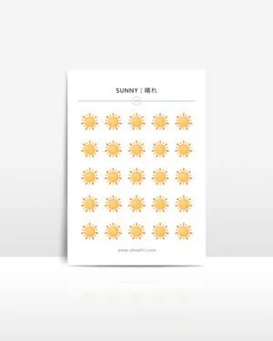 ohashii sticker sheet SUNNY MU