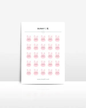 ohashii sticker sheet bunny MU