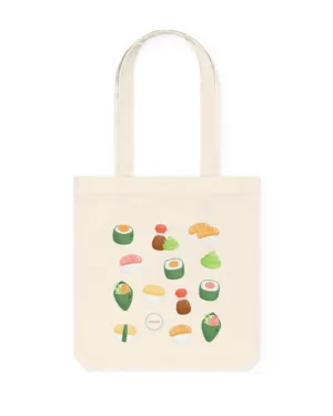 ohashii totebag watercolour sushi 2
