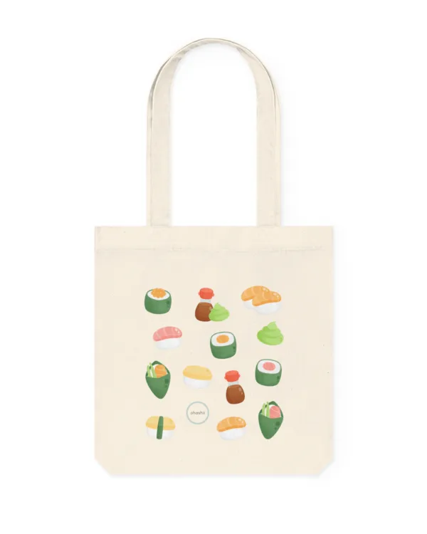 ohashii totebag watercolour sushi 2