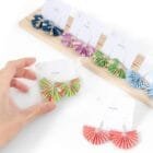Fan Origami Earrings ohashii 2 Fan Origami Earrings ohashii 2