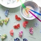 Fan Origami Earrings ohashii 3 Fan Origami Earrings ohashii 3